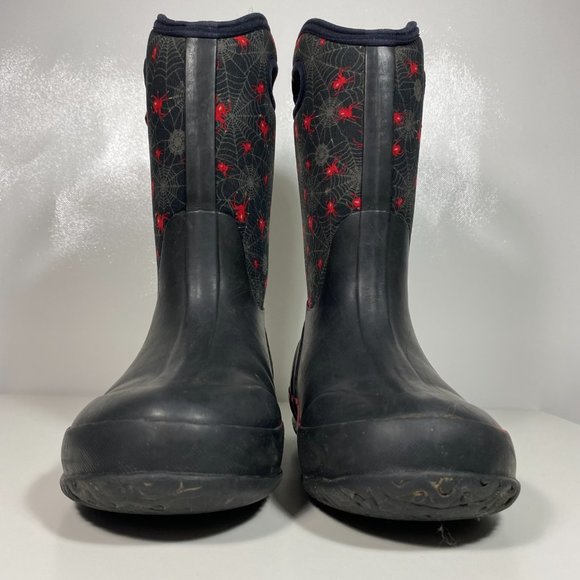 Bogs Youth Boots Classic II Hockey Waterproof Rain Rubber Black Sz 4Y - Picture 2 of 13